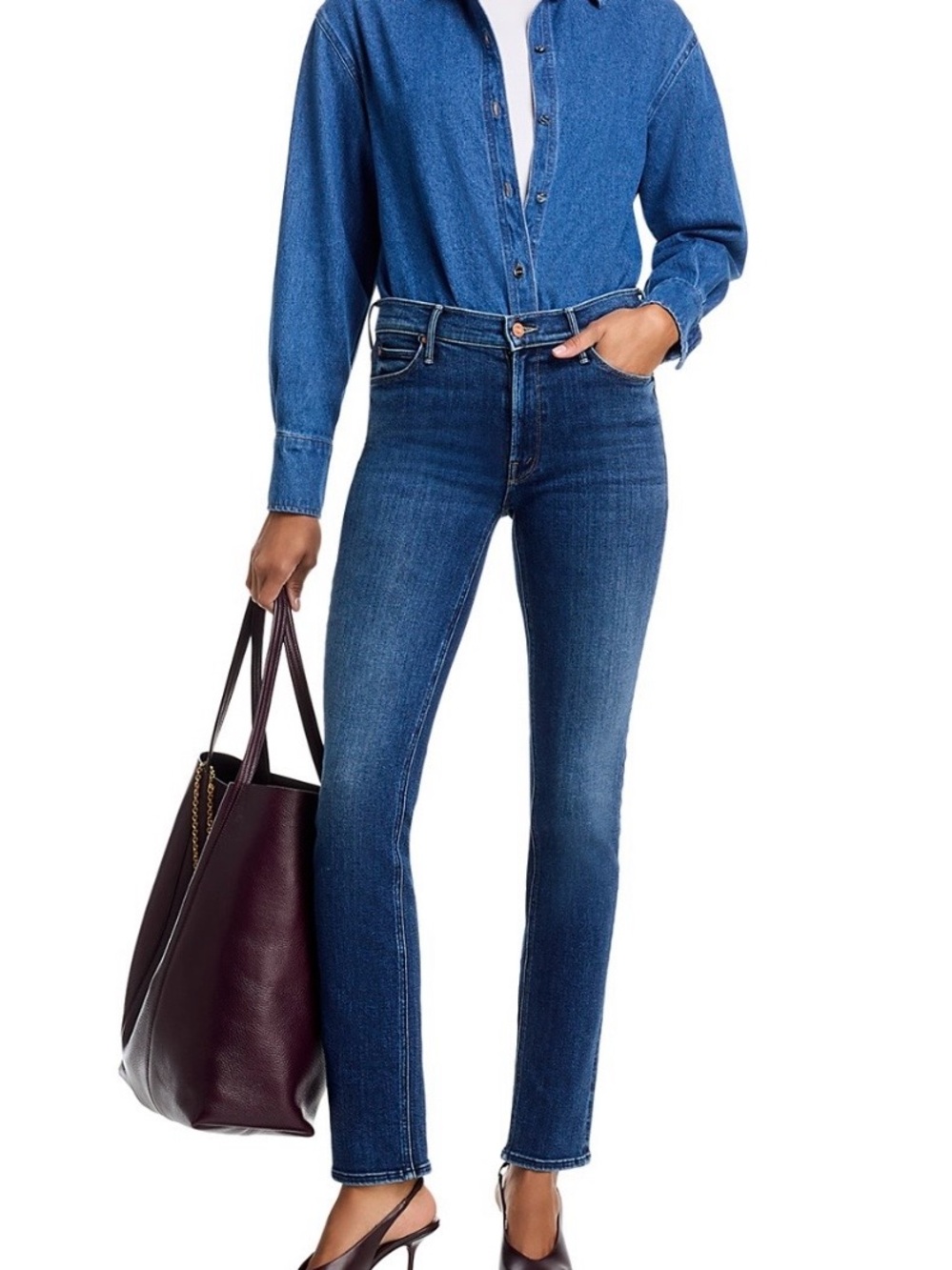 NWOT-MOTHER The Mid Rise Dazzler Skimp in One Last Shot Sz 26